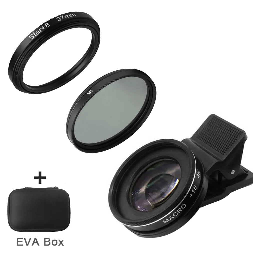 37MM 15X Macro Lens 4K HD Professional Photography Phone Camera Lens for Eyelashes Diamond Jewelry 30X Macro Lens for Smartphone - Image 8