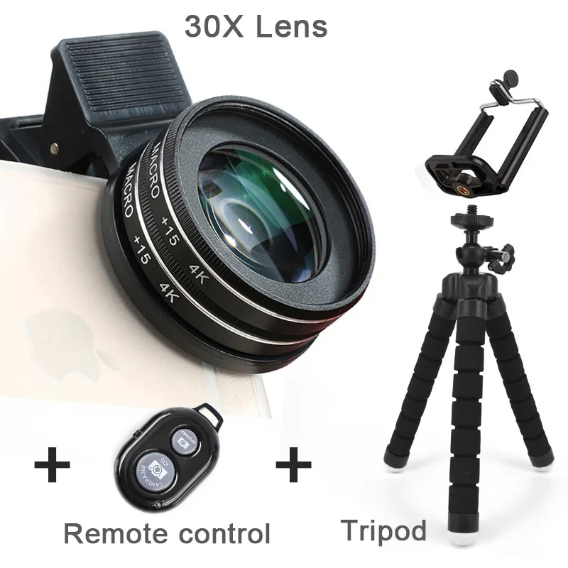 37MM 15X Macro Lens 4K HD Professional Photography Phone Camera Lens for Eyelashes Diamond Jewelry 30X Macro Lens for Smartphone - Image 9