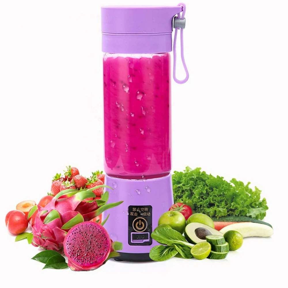 380ml 2/4/6 Blades Portable Electric Fruit Juicer Home USB Rechargeable Smoothie Maker Blenders Machine Sports Bottle JuicingCup - Image 8