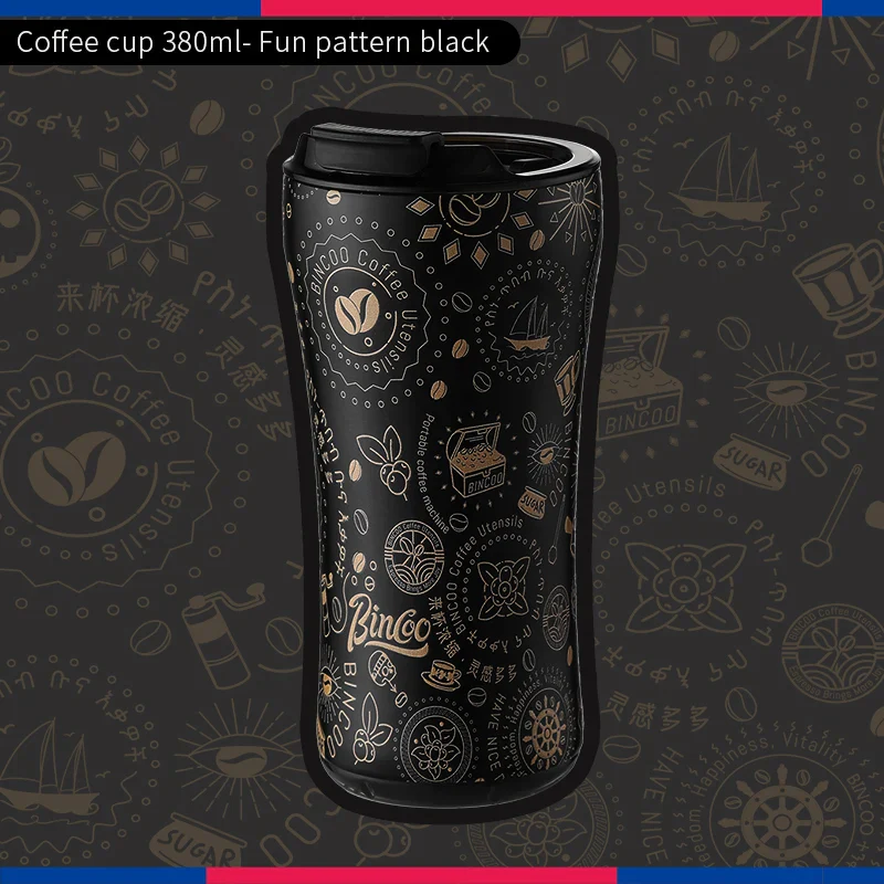 380ml Insulated Coffee Mug Stainless Steel Tumbler Water Thermos Vacuum Flask Mini Water Bottle Portable Travel Mug Thermal Cup - Image 9