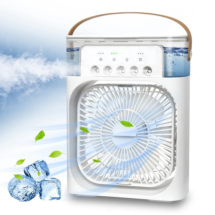 3In1 Desktop Electric Fan Air Cooler Water Cooling Spray Fan Portable Air Conditioner USB Humidification Fan Mini Air Humidifier - Image 6