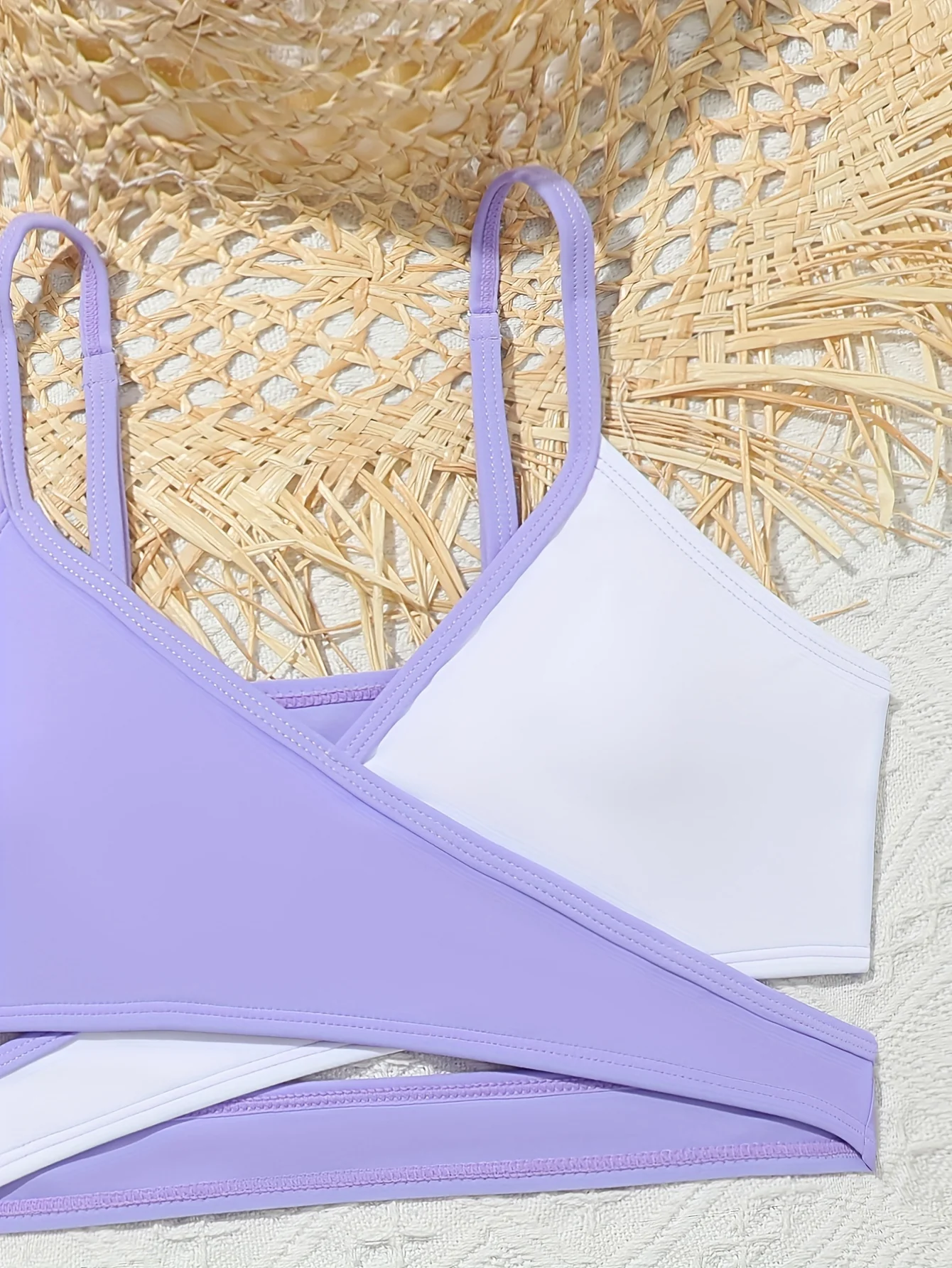 3pcs Fashionable Girls Bikini Swimwear Set - Comfortable, Quick-Dry Bathing Suit with Adjustable Straps - Perfect Sun-Ready Summer Clothes for Beach Vacations - Image 6