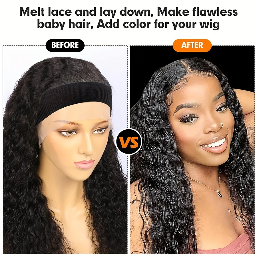 3pcs Lace Wig Edge Bands with Ear Protectors - Elastic, Logo Design for Secure Laying - Image 8
