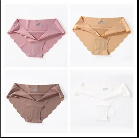 4 PCS/Lot Seamless Panties for Women Plain Panties Slip Silk Female Underwear Soft Thin Light Panti Culotte Femme Underpants - Image 11