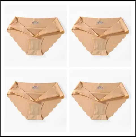 4 PCS/Lot Seamless Panties for Women Plain Panties Slip Silk Female Underwear Soft Thin Light Panti Culotte Femme Underpants - Image 15