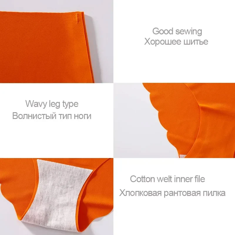 4 PCS/Lot Seamless Panties for Women Plain Panties Slip Silk Female Underwear Soft Thin Light Panti Culotte Femme Underpants - Image 6
