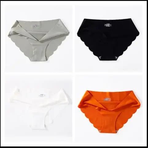 4 PCS/Lot Seamless Panties for Women Plain Panties Slip Silk Female Underwear Soft Thin Light Panti Culotte Femme Underpants - Image 7