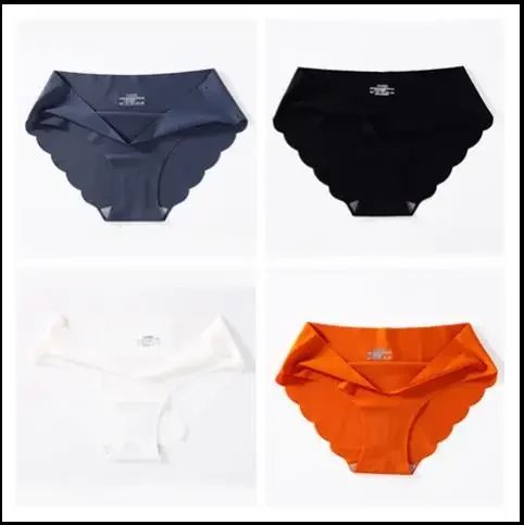 4 PCS/Lot Seamless Panties for Women Plain Panties Slip Silk Female Underwear Soft Thin Light Panti Culotte Femme Underpants - Image 9