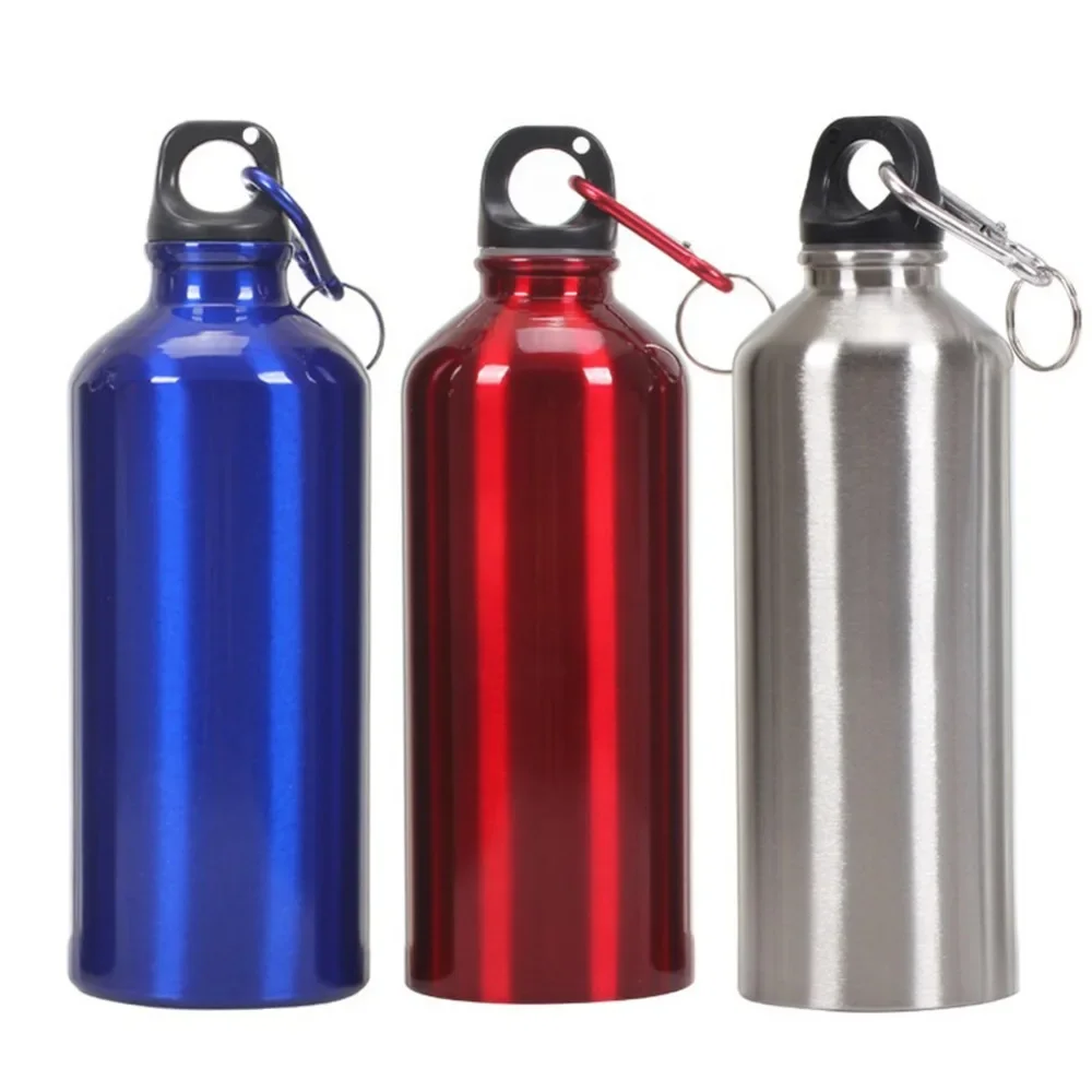 400ml 500ml 600ml Aluminum Water Bottle Water Bottles Outdoor Exercise Bike Sports Drinking Kettle with Lid easy to carry - Image 2