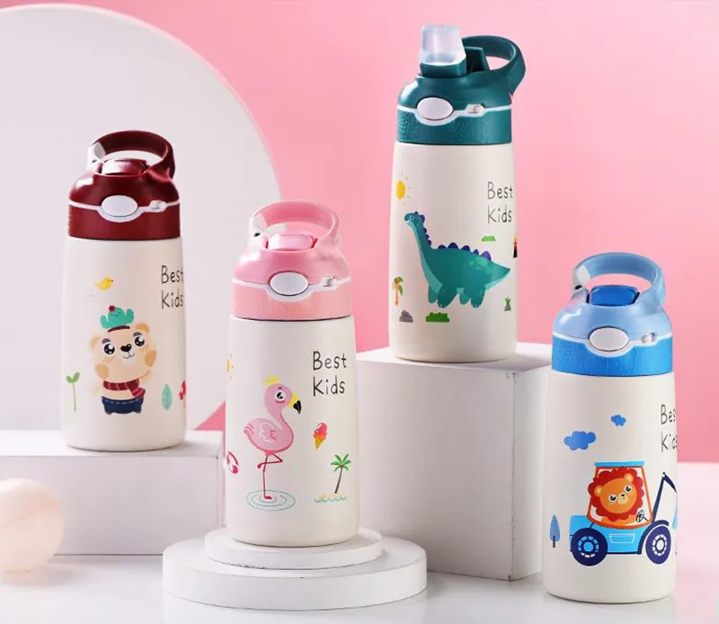 400ML Children Thermos Water Bottle Kids Thermos Mug Baby Duck Billed Straw 316 Stainless Steel Vacuum Flasks Tumbler Thermo Cup - Image 11