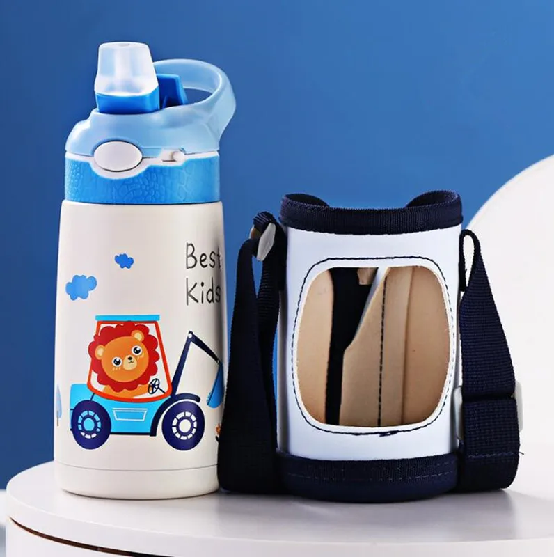 400ML Children Thermos Water Bottle Kids Thermos Mug Baby Duck Billed Straw 316 Stainless Steel Vacuum Flasks Tumbler Thermo Cup - Image 6