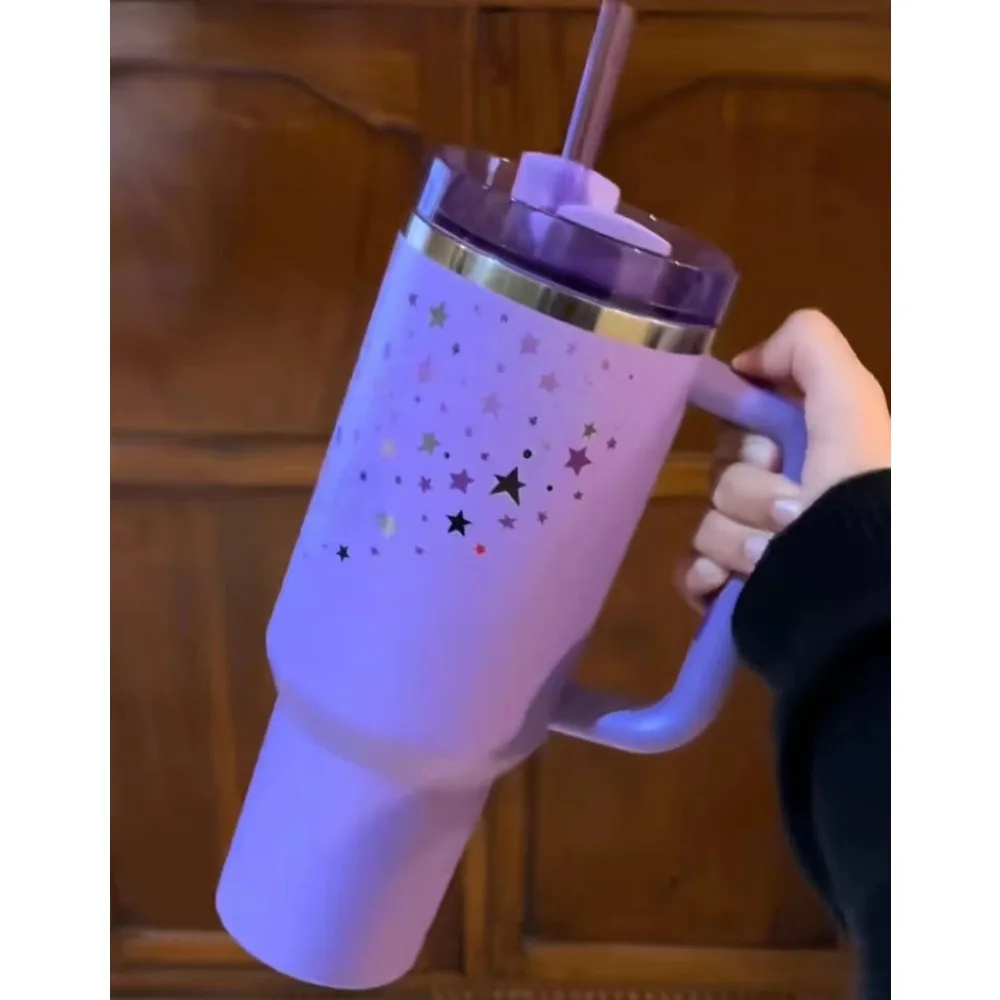 40oz 304 Stainless Steel Insulated Water Bottle Thermal Coffee Car Cup Cold Hot Mugs Vacuum Flask With Straw - Image 3