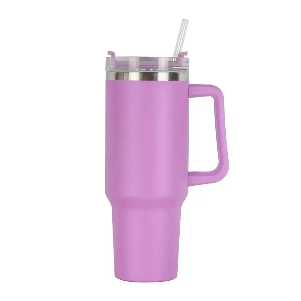 40oz Stainless Steel Car Cup Large Capacity Water Cup with Handle and Straw Double-walled Insulated Travel Mug Holiday Gifts - Image 14