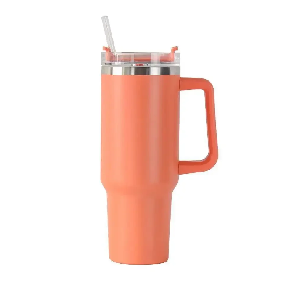 40oz Stainless Steel Car Cup Large Capacity Water Cup with Handle and Straw Double-walled Insulated Travel Mug Holiday Gifts - Image 15