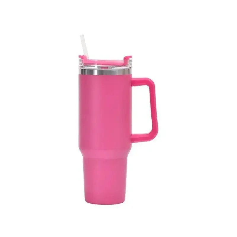 40oz Stainless Steel Car Cup Large Capacity Water Cup with Handle and Straw Double-walled Insulated Travel Mug Holiday Gifts - Image 16