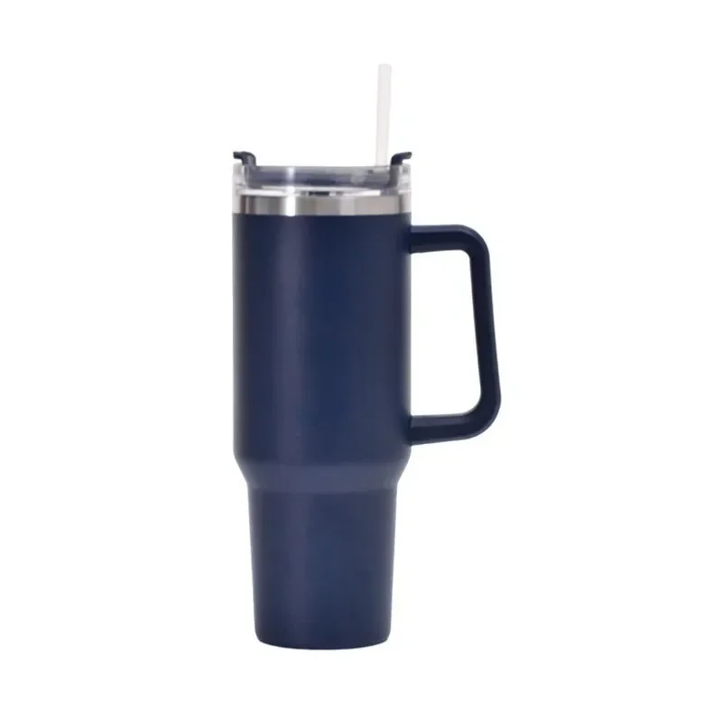 40oz Stainless Steel Car Cup Large Capacity Water Cup with Handle and Straw Double-walled Insulated Travel Mug Holiday Gifts - Image 18