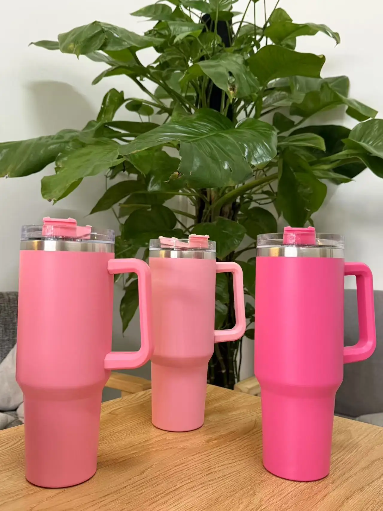 40oz Stainless Steel Insulated Water Bottle With Handle Drinking Cups Keeps Cold Tumbler With Lid Straw Mug for Summer Outdoor - Image 2