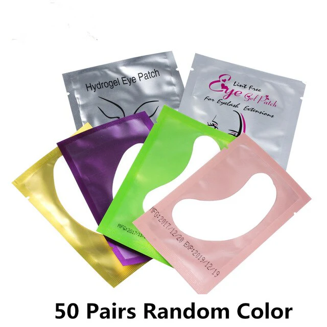 50/100 Pairs Eyepatch for Eyelash Extension Individual Pads Silk Eye Patches Under Eye Pads Lash Eyelash Extension Patches - Image 14