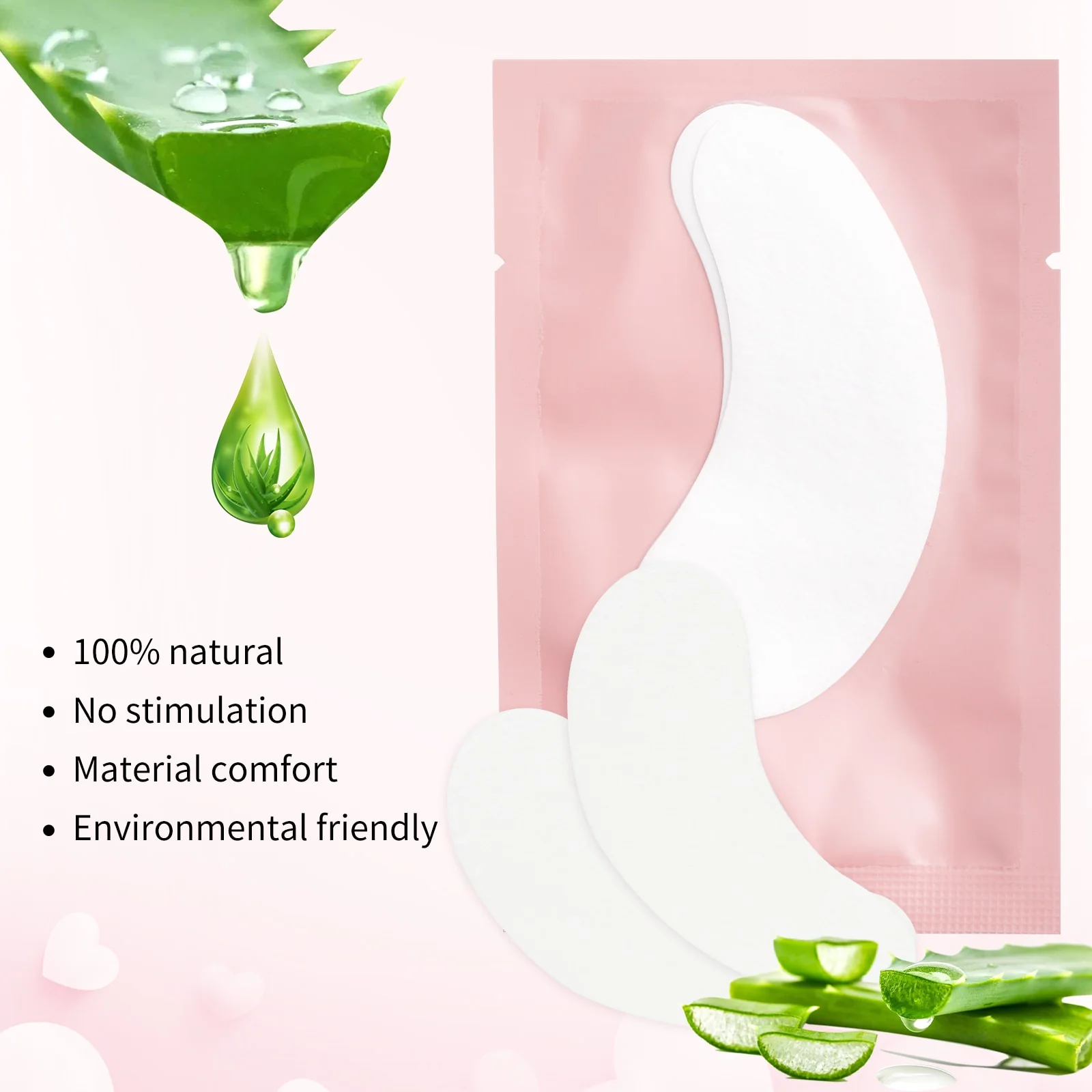 50/100 Pairs Eyepatch for Eyelash Extension Individual Pads Silk Eye Patches Under Eye Pads Lash Eyelash Extension Patches - Image 21