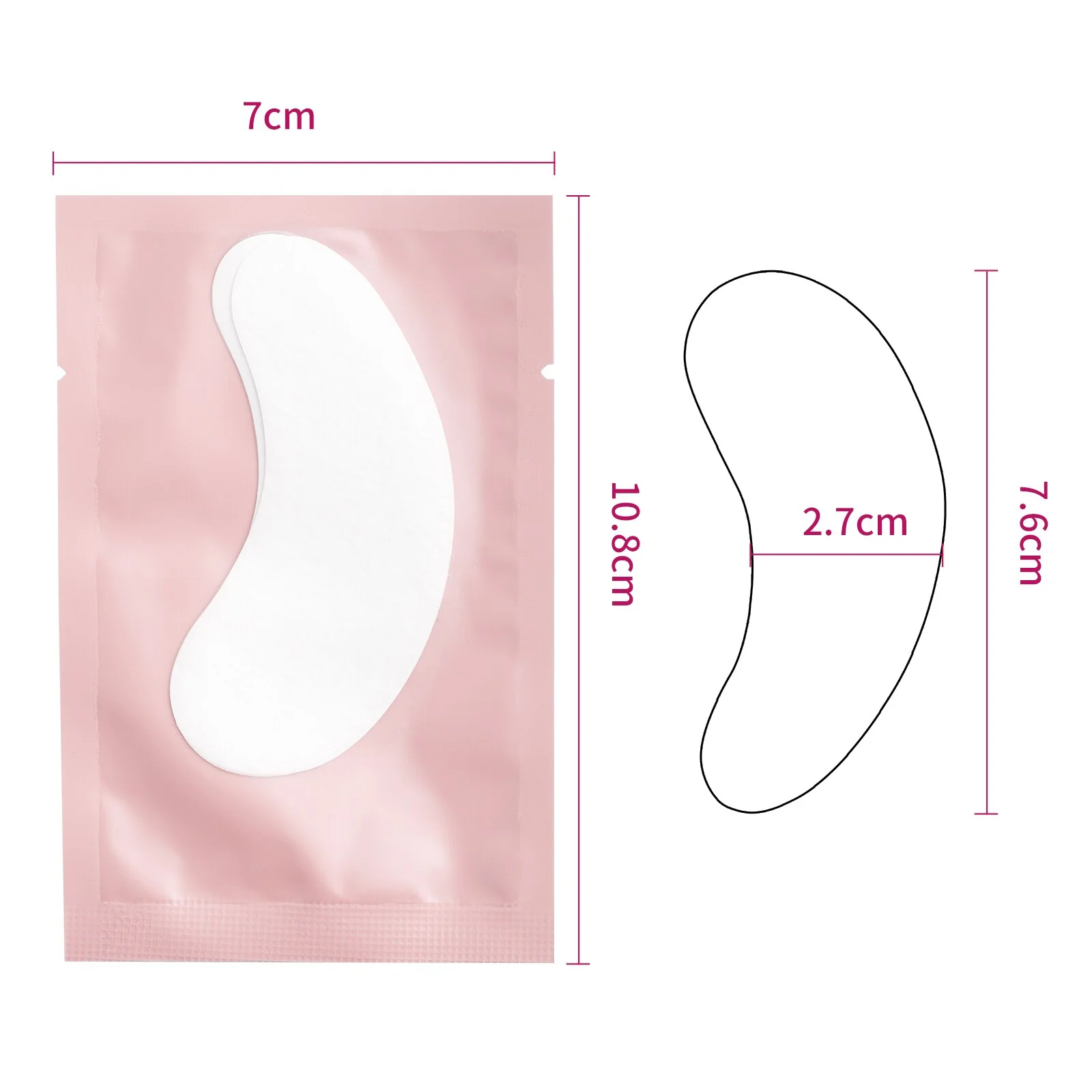 50/100 Pairs Eyepatch for Eyelash Extension Individual Pads Silk Eye Patches Under Eye Pads Lash Eyelash Extension Patches - Image 22