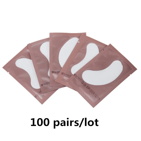 50/100 Pairs Eyepatch for Eyelash Extension Individual Pads Silk Eye Patches Under Eye Pads Lash Eyelash Extension Patches - Image 4