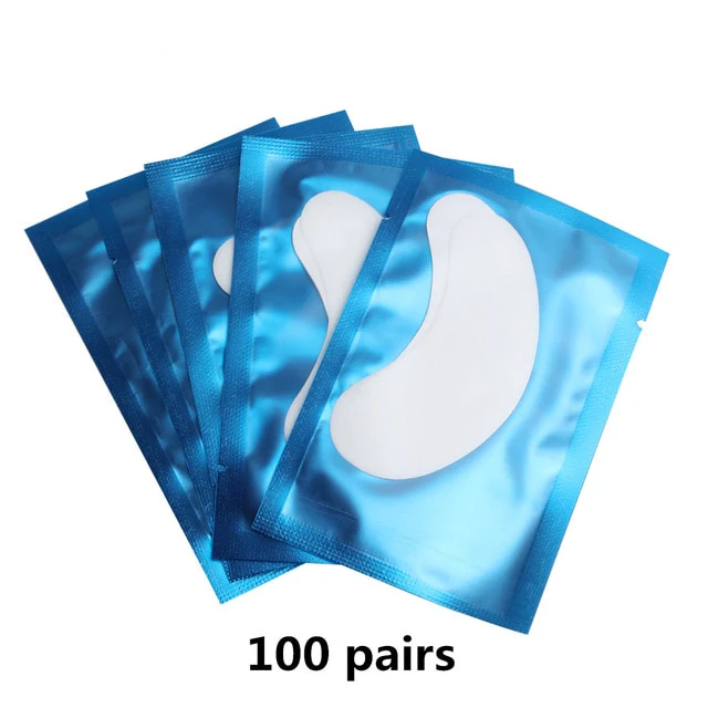 50/100 Pairs Eyepatch for Eyelash Extension Individual Pads Silk Eye Patches Under Eye Pads Lash Eyelash Extension Patches - Image 9