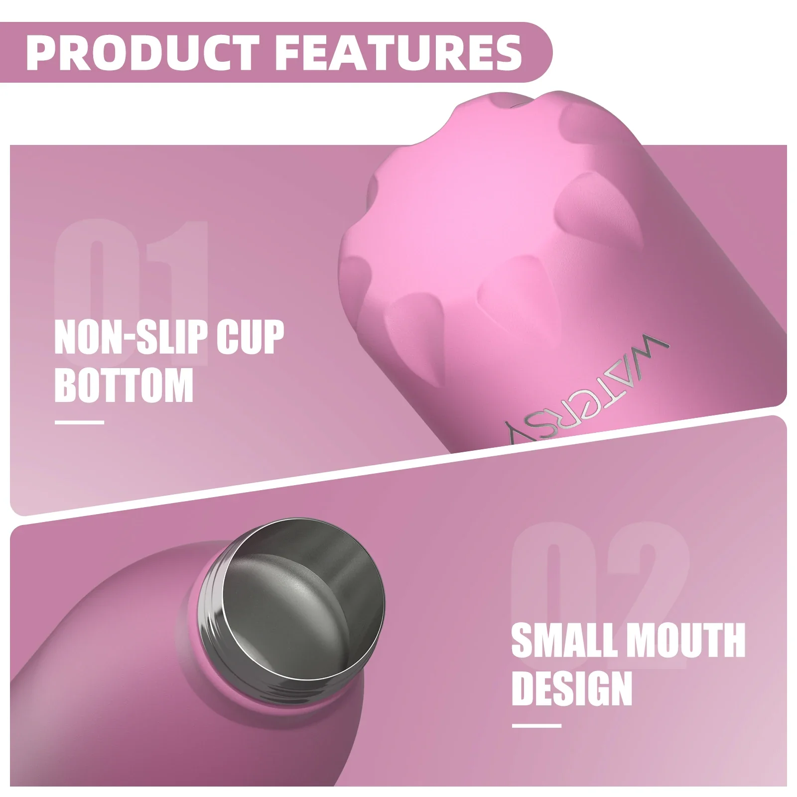 500ML Stainless Steel Thermal Bottle Double Vacuum Flasks Insulated Cup for Hot and Cold Sports Water Bottle Car Travel Mug - Image 2