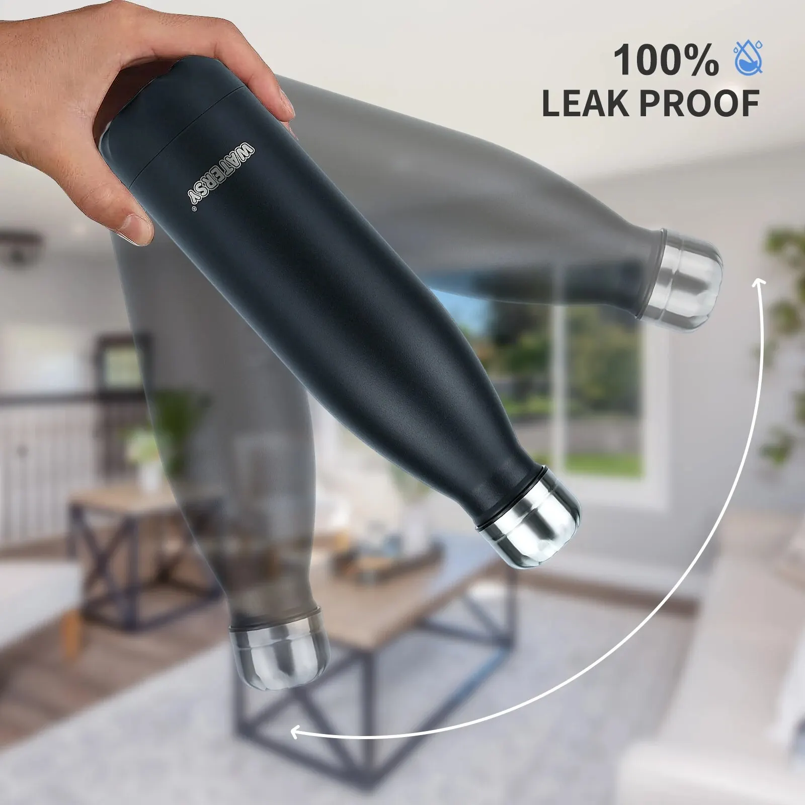 500ml Stainless Steel Water Bottle Insulated Vacuum Flask Double Wall Thermal Cup Keep Cold Hot Sports Kettle Gift for Friends - Image 3