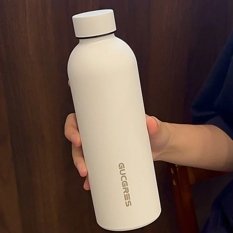 520ml Insulated Bottle Solid Color Stainless Steel Jug with Lid Large Capacity Ice Coffee Cup Portable for Driving Travel Home - Image 4