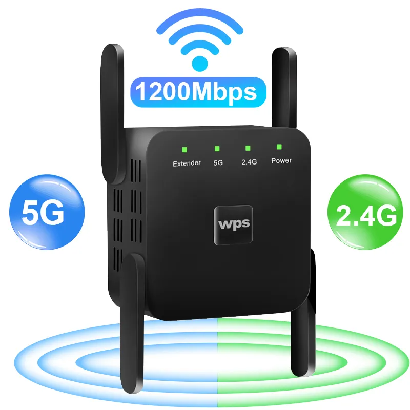 5G WiFi Repeater Wifi Amplifier Signal Wifi Extender Network Wi fi Booster 1200Mbps 5 Ghz Long Range Wireless Wi-fi Repeater - Image 10