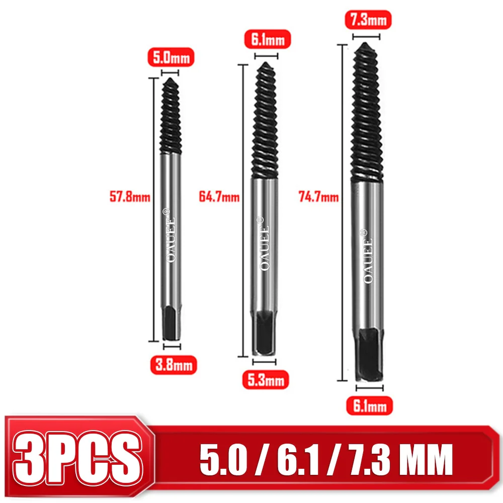 5pcs Hex Screw Extractors Tool Center Drill Bits Guide Set Damaged Bolt Remover Removal Tools Speed Easy Out Set Power Tool - Image 3