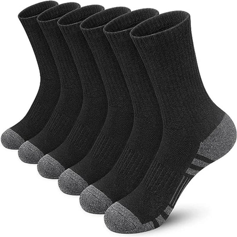 6 Pairs of New Style High-Quality Comfortable Soft Men's Outdoor Gym Socks Large Size Ground-Gripping Football Socks - Image 5