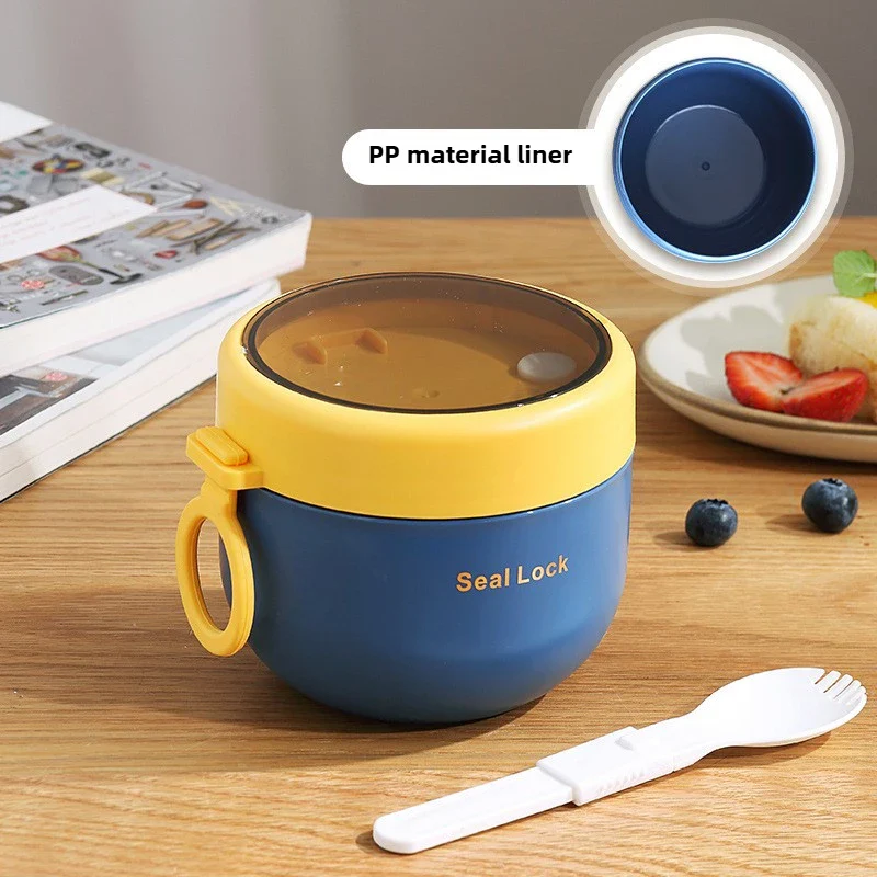 600ml Food Thermal Jar Insulated Soup Cup Thermos Containers Stainless Steel Lunch Box Thermo Keep Hot Vaccum Cup With Spoon - Image 8