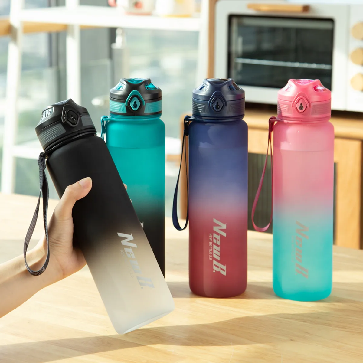 650ml/1000ml/1500ml High Quality Tritan Material Sport Water Bottle Cycling Climbing Gym Fitness Drinking Bottles Eco-Friendly - Image 6
