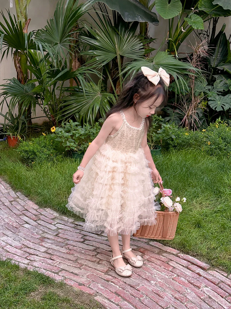 66 Princess Dress Girls' Dress Summer Dress Kids' Skirt 2023 New Western Style Little Girl Dress Gauze Dress Fashionable - Image 5