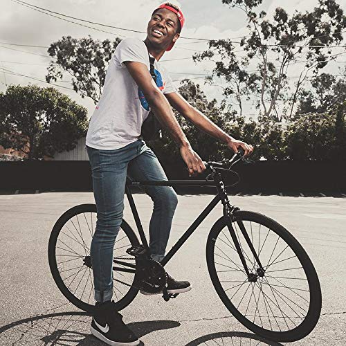 6KU Fixed Gear Single Speed Urban Fixie Road Bike, Slate L/55cm - Image 5