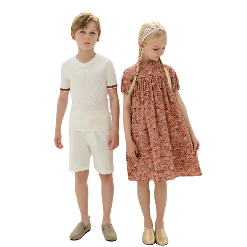 6M To 18Y Kids Baby Girls Teen Summer Dress Women Midi Dress Children Clothing Fashion Sisters Floral Baby Romper, #7001 - Image 2