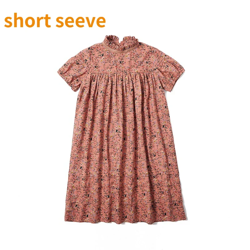 6M To 18Y Kids Baby Girls Teen Summer Dress Women Midi Dress Children Clothing Fashion Sisters Floral Baby Romper, #7001 - Image 7