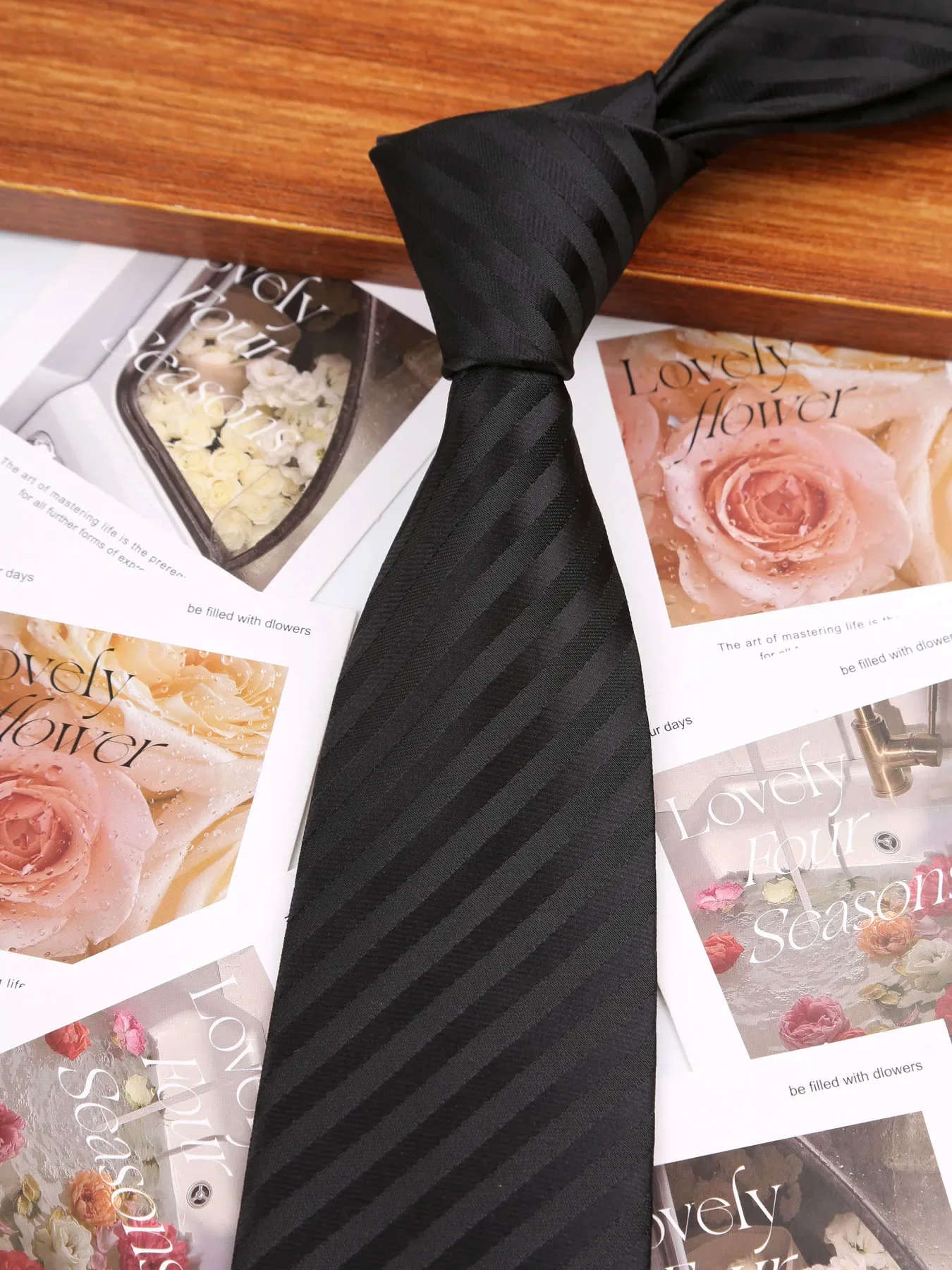 7.5/8CM Man Thin Tie Striped Necktie Men Business Formal Wedding Tie Navy Blue Black Neck Ties Fashion Shirt Necktie Accessories - Image 12