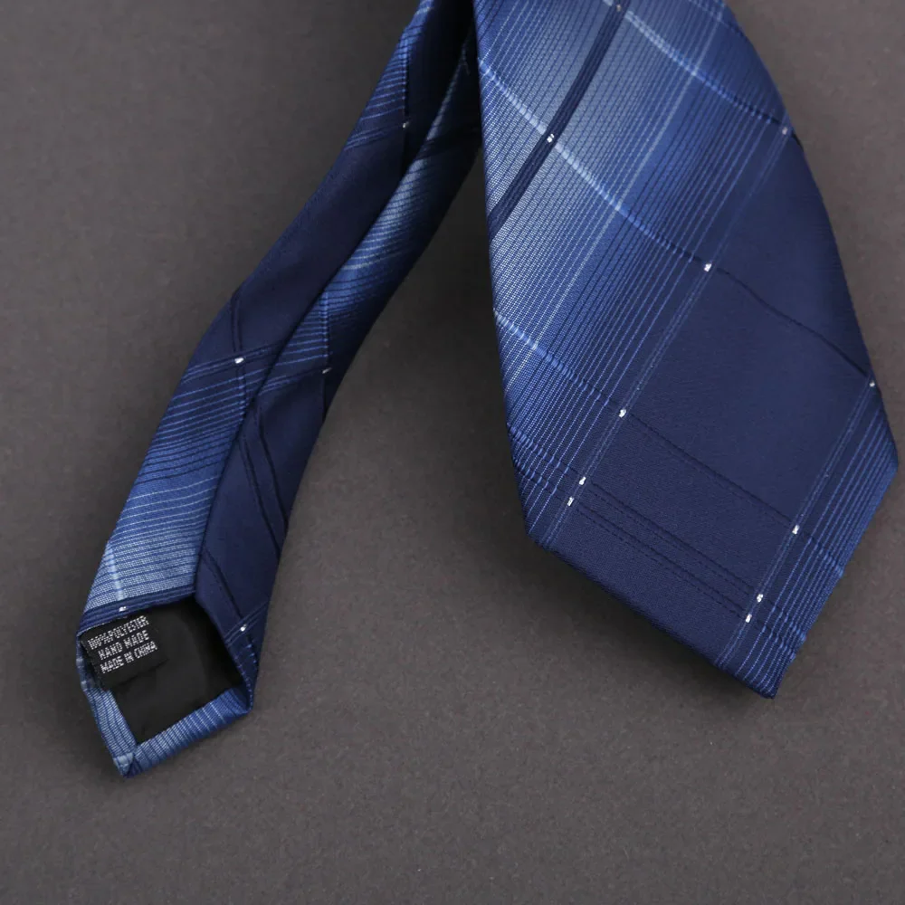 7.5/8CM Man Thin Tie Striped Necktie Men Business Formal Wedding Tie Navy Blue Black Neck Ties Fashion Shirt Necktie Accessories - Image 5