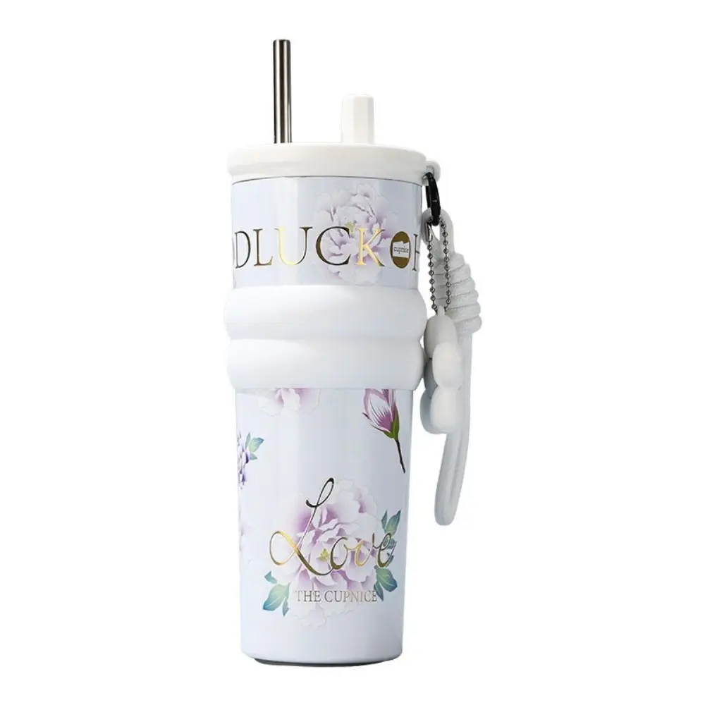 710ML Vacuum Cup Stainless Steel Insulation Or Cooling Thermal Water Bottle High-Capacity With Lifting Rope Insulated Cup - Image 5