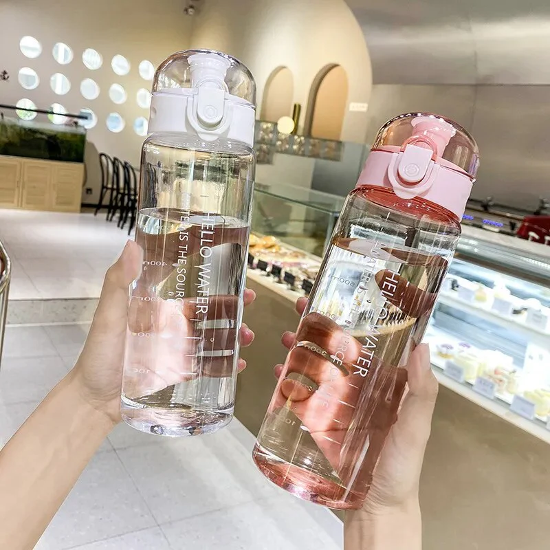 780ml Plastic Water Bottle for Drinking Portable Sport Tea Coffee Cup Kitchen Tools Kids Water Bottle for School Transparent - Image 3