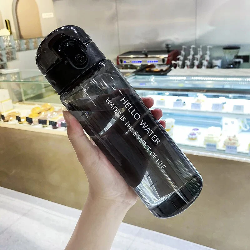 780ml Plastic Water Bottle for Drinking Portable Sport Tea Coffee Cup Kitchen Tools Kids Water Bottle for School Transparent - Image 4