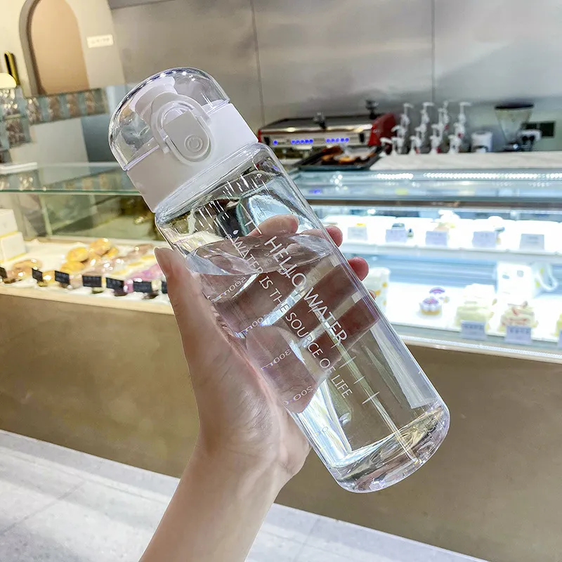 780ml Plastic Water Bottle for Drinking Portable Sport Tea Coffee Cup Kitchen Tools Kids Water Bottle for School Transparent - Image 5