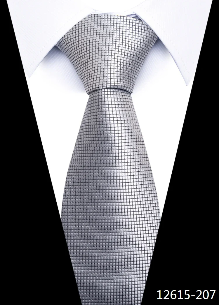 8 cm Tie Men Gravatas Classic Many Color Newest design Silk Necktie Shirt Accessories Striped Sky Blue Man's Office - Image 35