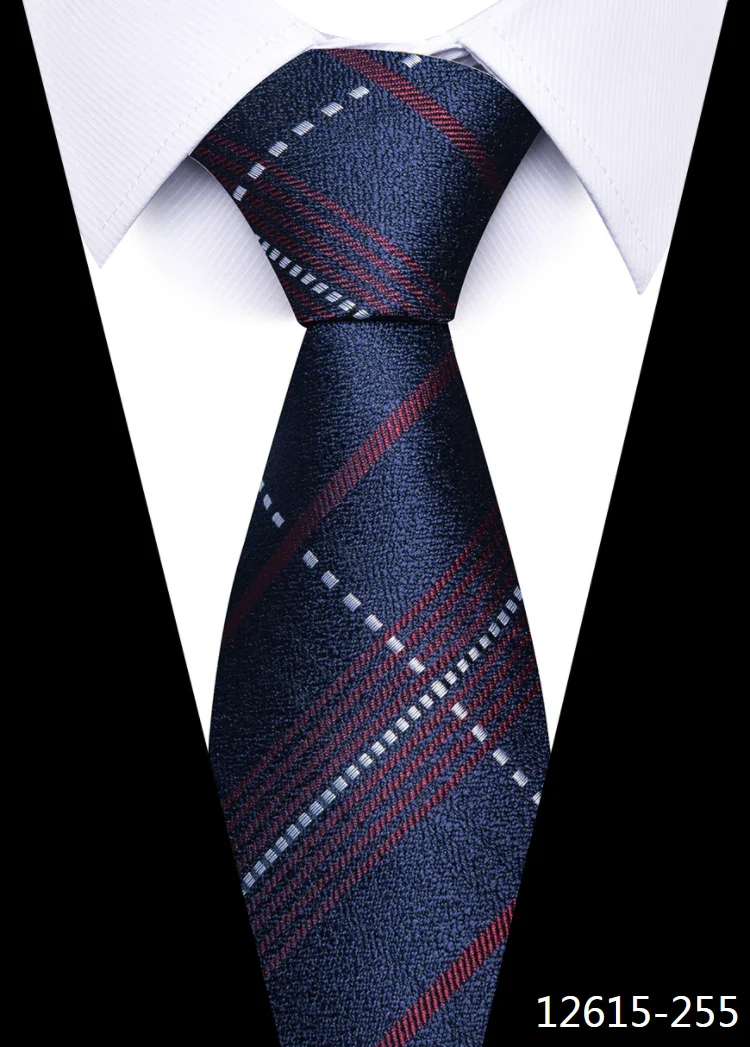 8 cm Tie Men Gravatas Classic Many Color Newest design Silk Necktie Shirt Accessories Striped Sky Blue Man's Office - Image 37