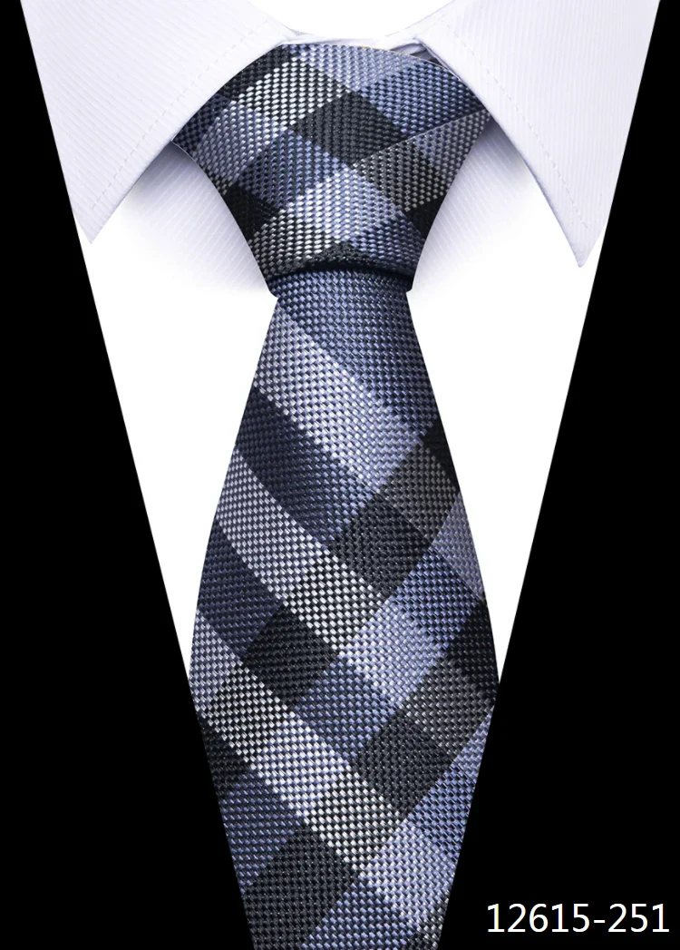 8 cm Tie Men Gravatas Classic Many Color Newest design Silk Necktie Shirt Accessories Striped Sky Blue Man's Office - Image 40