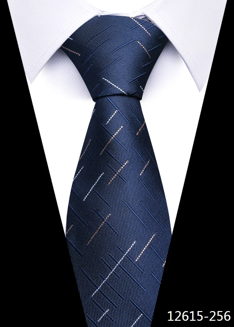 8 cm Tie Men Gravatas Classic Many Color Newest design Silk Necktie Shirt Accessories Striped Sky Blue Man's Office - Image 43