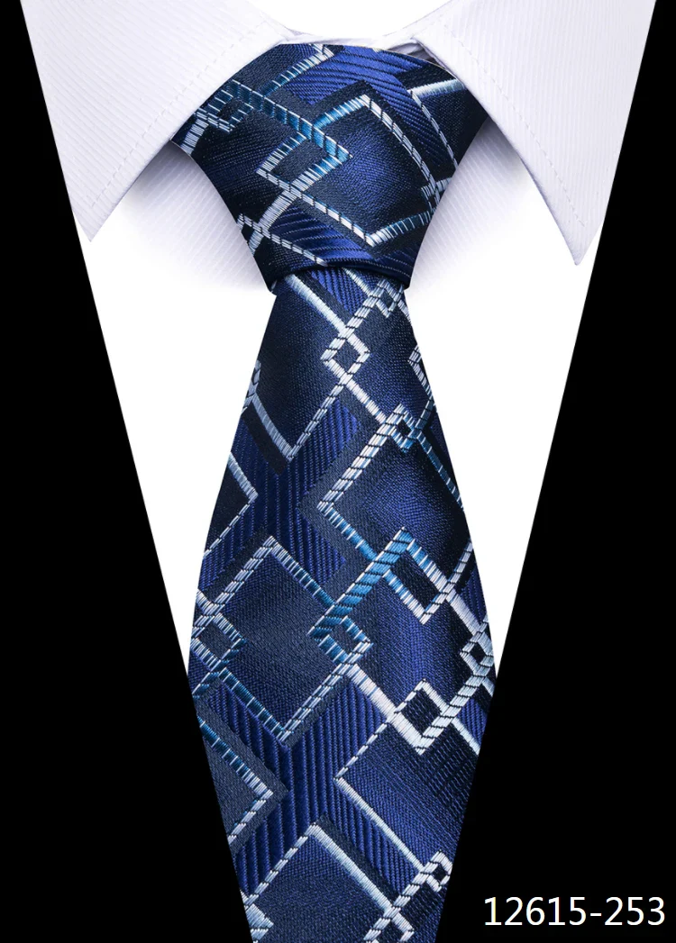 8 cm Tie Men Gravatas Classic Many Color Newest design Silk Necktie Shirt Accessories Striped Sky Blue Man's Office - Image 63