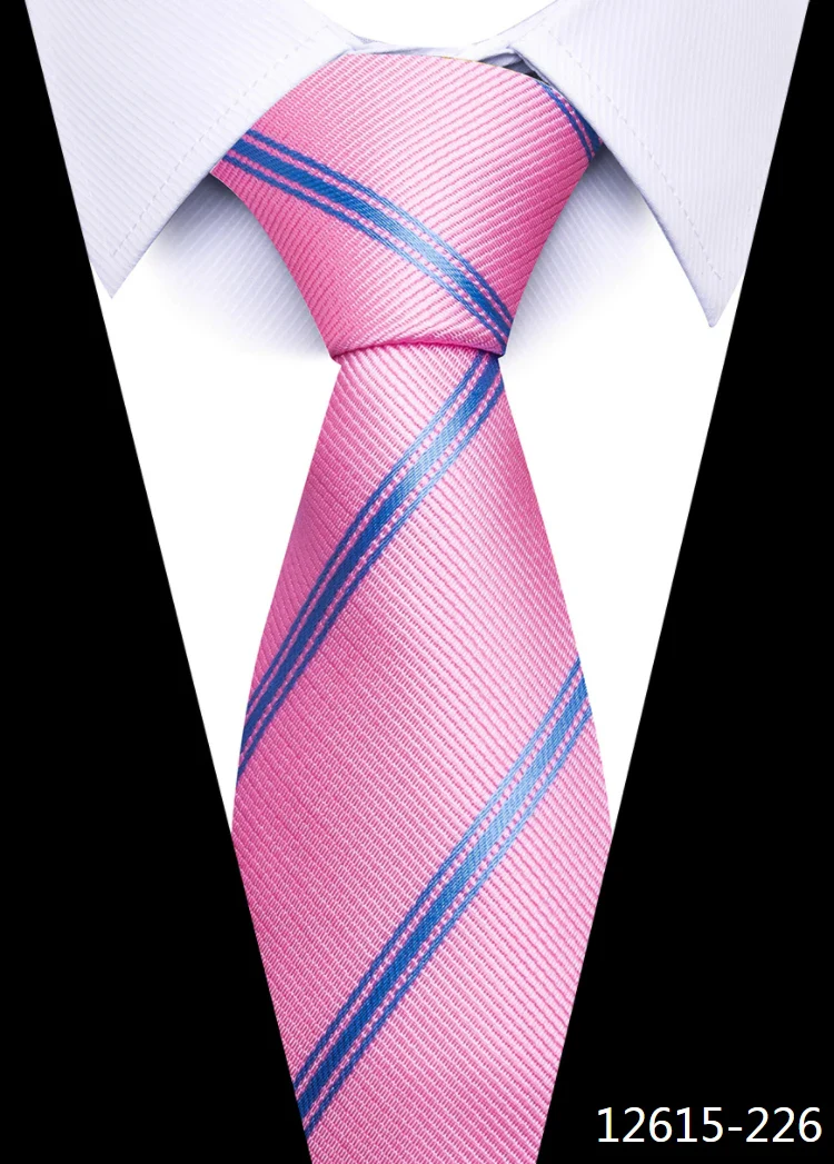 8 cm Tie Men Gravatas Classic Many Color Newest design Silk Necktie Shirt Accessories Striped Sky Blue Man's Office - Image 89